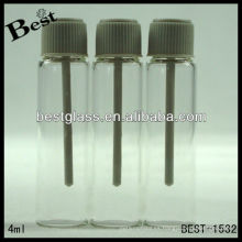 Vial de muestra de perfume de 4 ml, nuevo vial de muestra de perfume de tornillo, vial de muestra de perfume de tornillo con barra de prueba
